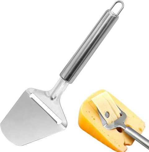 VZU Käsehobel, Käsehobel Edelstahl, Cheese slicer mit Heavy Duty Klinge und sicherem Griff, Käseschneider für Hart- und Schnittkäse Spülmaschinengeeignet