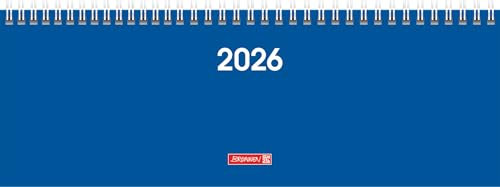 BRUNNEN Querterminbuch Mod. 772 2026 | 297×105 mm, Karton, blau