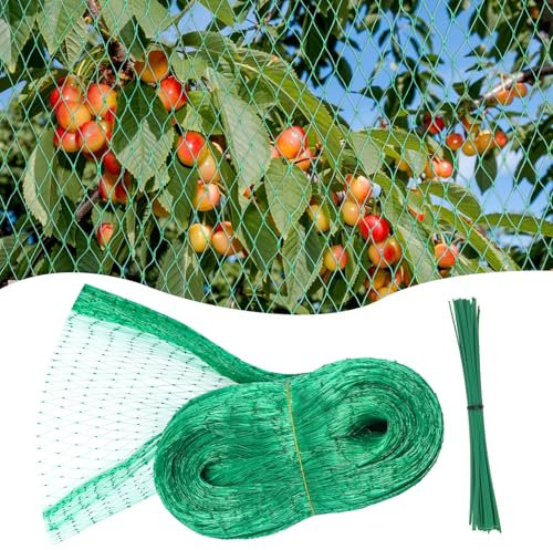 4 * 10M Filet Jardin Vert,Filet Anti Oiseaux,Plante Filet de Protection, pour Protéger Les Fruits, Les Semences et Les Cultures de l’Attaque des Oiseaux.