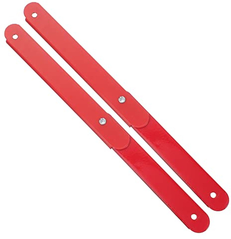 2 Stück Aluminiumlegierung Scharnier für Dachbodentreppe Rot | Ersatzteil für Klappleiter, 31cm Lochabstand, Einfache Montage, Zuverlässige Stabilität