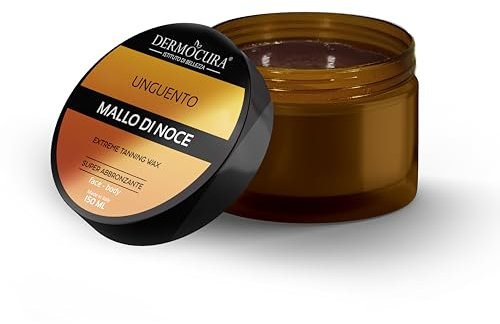 Dermocura Extreme Bräunungssalbe Schnellbräunungscreme, Bräunungsaktivator für den Körper mit Walnussschalenöl - Starke und langanhaltende Bräunungscreme für den Körper 150 ml