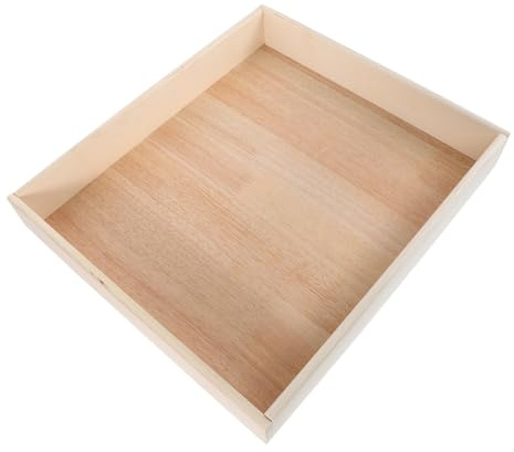 DECORNIJIA Mini Sabbiera Quadrata per Piccoli in Plastica Sicura Contenitore per la Sabbia Montessori Vassoio Ampio per Gioco Interno ed Esterno e Organizzazione Giocattoli