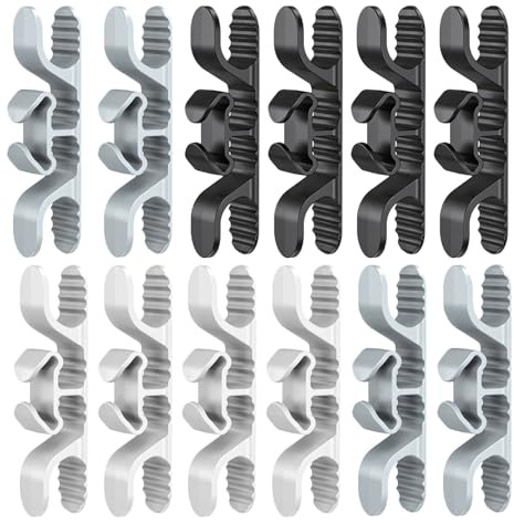 TOYZFRIENDY 12 Pezzi Avvolgicavo per Elettrodomestici da Cucina in Silicone Clip Adesive Organizzatore per Cavi Mixer e Piccoli Elettrodomestici Supporto Adesivo per Gestione Cavi da