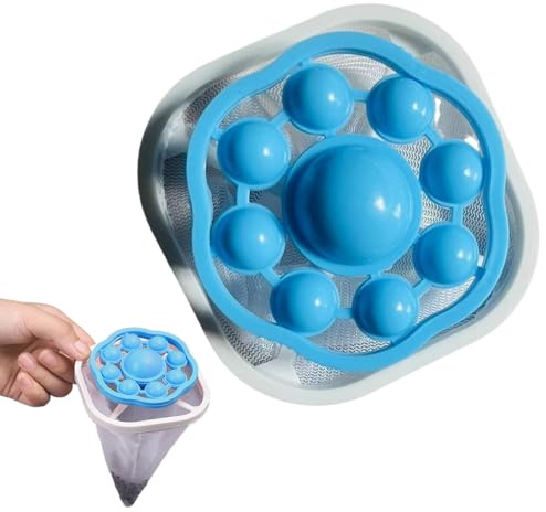 Rete filtrante per capelli fluttuante, in poliestere ABS, 17 x 9,5 cm, rete per la pulizia del filtro dei capelli della lavatrice, filtro per la rimozione dei pelucchi, rimozione dei pelucchi per il