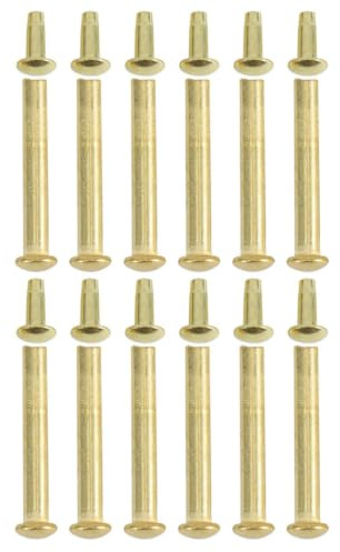 LOLIPPYY Kit Riparazione Ventaglio Pieghevole 12 Pezzi Perni in Lega di Zinco Oro, Diametro Foro 3mm, Resistenti e Versatili per Riparazione e Fai da Te Ventagli a Mano