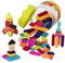 B. toys 68 Teile Bristle Blocks Stackadoos – STEM Bausteine Baublöcke Borsten Blöcke zum Zusammenstecken mit Aufbewahrung – Baby Spielzeug ab 2 Jahren