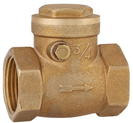 Clapet Anti-Retour à Battant DN20 232PSI 3/4 Femelle en Laiton - Filetage Unidirectionnel pour Éviter le Reflux d'Eau