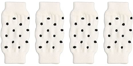 Hunde-Beinbandage, 4-teiliger Hunde-Ellenbogenschutz, Süße Punkte, Bequem, Hochdehnbar, Schmutzabweisend, Haustierschutz, Warme Knieschützer Zum Schutz von Hundebeinen, Wunden, Verletzungen,(XL)