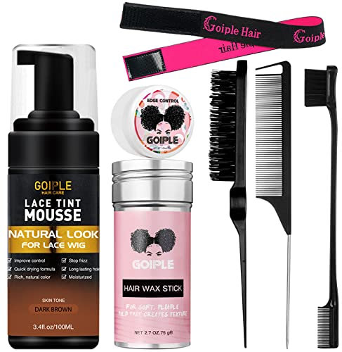 100 ml Spitze Tönung Schaum Spitze Tönung Schaum für Frauen Perücken (Dunkelbraun)