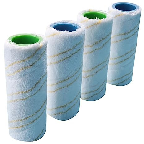 16 Pezzi Set di Rulli Compatibili for Karcher FC5 FC7 FC3 FC3D Rulli di Ricambio for Lavapavimenti Elettrico 2.055-006.0 Giallo