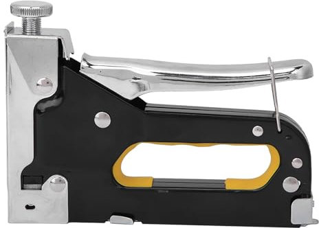 Pistola Sparachiodi Manuale in Acciaio - 3 Tipi di Chiodi con Blocco Anti-impatto per Cartone, Imballaggi, Mobili e Lavorazione del Legno