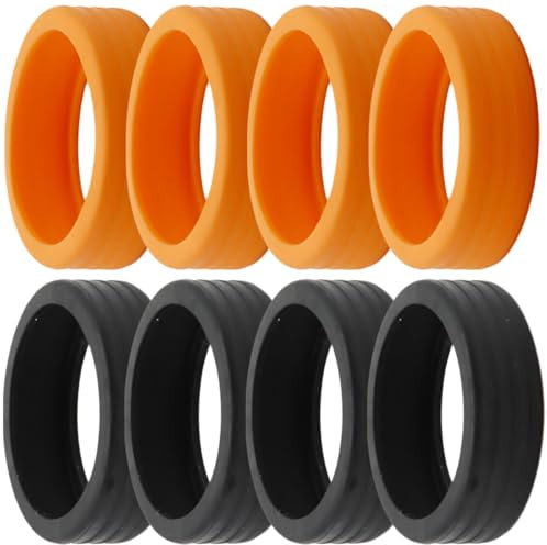 NJCXOLA Juego de 8 fundas protectoras para ruedas de equipaje, de silicona, para maletas, ruedas, protección para ruedas, protección de ruedas, funda protectora impermeable para viajes, equipaje