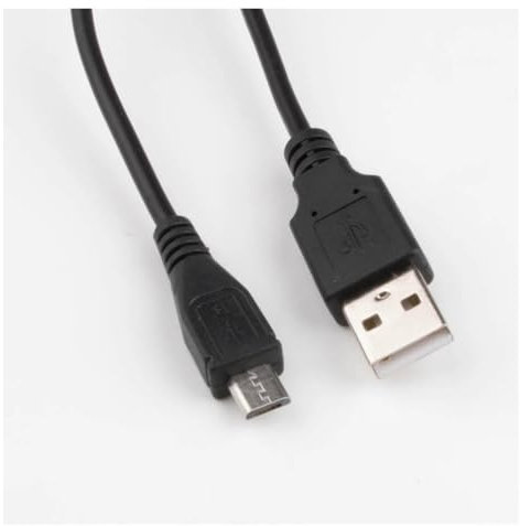 ROBAUN Spina adattatore jack a cilindro di alimentazione CC USB Converti in USB Jack ad angolo retto a forma di L bianco nero con cavo connettore(Black Straight)