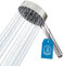 ATHLON TOOLS Duschkopf wassersparend - 5 Strahlarten Duschbrause - Ø 105 mm Handbrause rund (Chromfarben, Duschkopf 105 mm)