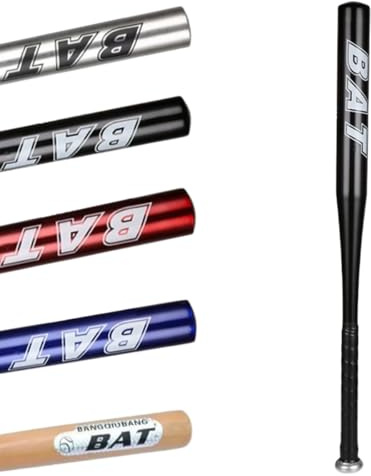 YIJIA | Bate de béisbol de Aluminio | 71,12cm(28 Pulgadas) - Bate de béisbol, Entrenamiento con Peso y Juegos de Pelota - Diseño Ergonómico para Adultos y Jóvenes - Color: Negro