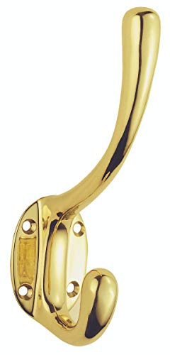 Carlisle Brass Patère porte-manteau en laiton poli AQ25 145 mm