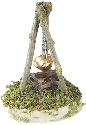 Kahlert Licht 40681 - Minipuppenzubehör - Lagerfeuer Naturholz
