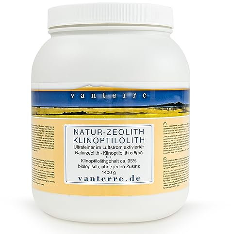 vanterre 1400g ZEOLITH - KLINOPTILOLITH ø 6µm - Im Luftstrom vermahlen und aktiviert