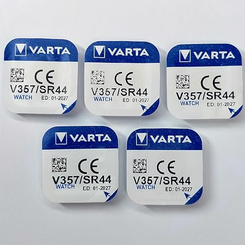 Varta V357 Lot de 5 piles boutons