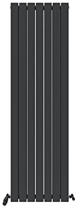 iBathUK Apex Tall Vertical Radiator, Double Flat Panel Radiators, 1800x532mm Slim Radiator, Wall Mounted for Bathroom,Kitchen,Living Room- Anthracite