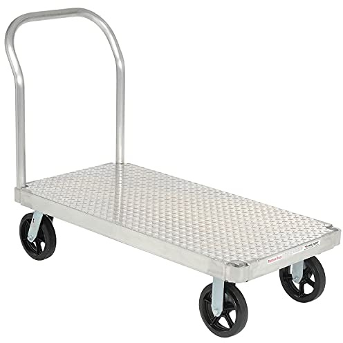 Platform Truck with Diamond Deck, Aluminum, 48 x 24, 2400 Lb. Cap.