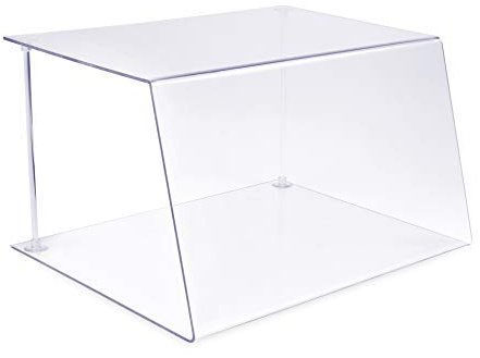 A + H plásticos Holzhäuser TOS – Tipo 1 Longitud 60 cm – Para Gastronomía de petg – Mostrador modular y pasteles de vitrina (Cristal Transparente), Stärke 5mm