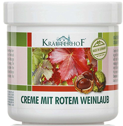 Kräuterhof 5er Vorteilspack Creme mit Rotem Weinlaub, 5 Dosen a 250ml