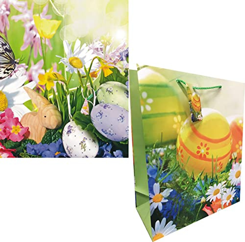 Iloda® 24 große Ostergeschenktüten 17262-2023, Geschenktüte Ostern, Geschenktasche, Geschenkbeutel
