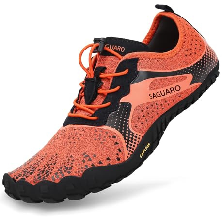 SAGUARO Unisex barfotaskor, snabbtorkande barfotaskor, badskor, löparskor, för utomhus, sport, minimalistiska, 45 EU