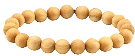 MILAKOO Bracelet élastique naturel en perles de bois de 8 mm pour homme et femme