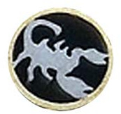 Mosaic nip boulons vis rivets pour poignée, mosaïque, ongles, couteaux de chasse fastener studs, longueur 4.5cm (8mm, Scorpion)