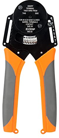 iCrimp IWD-20 Crimpzange für Deutsch DT Vollkontakte 0,3–0,5 mm² | Crimpwerkzeug für geschlossene Deutsch Kontakte DTM DT DTP Amphenol & ILME Serie CD Steckverbinder