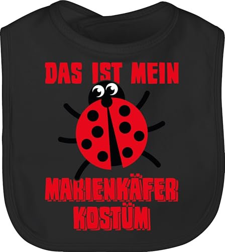 Baby Lätzchen - Karneval & Fasching - Das ist mein Marienkäfer Kostüm Marienkaefer I Käfer I Marienkäferkostüm - Unisize - Schwarz - fastnacht marienkäferköstüm faschings fasnacht karnevals