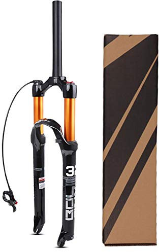 Fahrradgabel,1-1/8 Ultraleichte Aluminiumlegierung Air Mountainbike Federgabeln Crown Lockout (Size : 29inch)