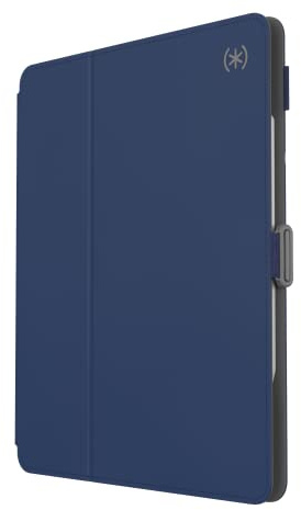 Speck Case for iPad Pro 6th Generation 12.9 Inch - Drop & Camera Protection, Slim Multi Range Stand, Apple Pencil Holder - Arcadia Navy/Moody Grey