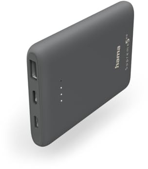 Hama - Power bank “Supreme 5HD”, 5000 mAh, nero
