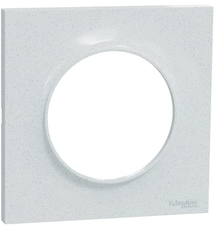 Schneider Electric - Odace Styl, plaque Blanc Recyclé 1 poste - S510702