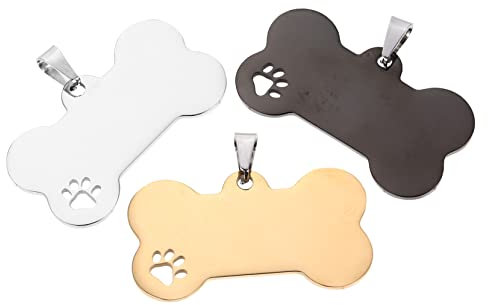 Housoutil 12stücke Hundemarken Hundetag Gravierte Hundemarke Für Leere Id-tags Personalisierbar Für Haustiere