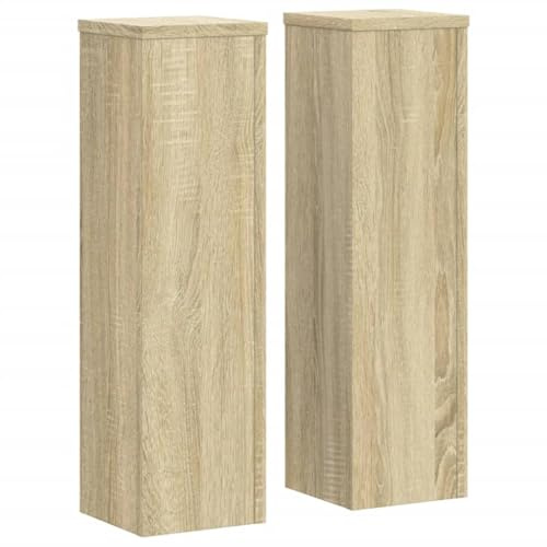 vidaXL Pflanzenständer 2 Stk. Sonoma-Eiche 17x17x60 cm Holzwerkstoff