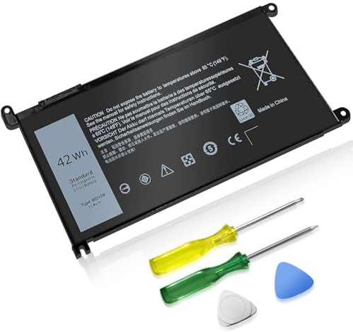 Ymawetia WDX0R Laptop Battery Compatible with Dell inspiron 13 14 15 7000 5000 Series 5379 5567 5570 5579 7378 7573 7579 Latitude 3500 3400 3340 3580 3590 3480 3490 3189 P69G P58F 3CRH3 42Wh 11.4V