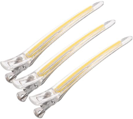 DRESSOOS Lot De 3 Pinces À Cheveux Pour Femmes Sans Plis En Forme De Sans Bec Pour Sectionner Les Cheveux Outils De Coiffure