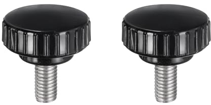 QUARKZMAN 2 Stück Rändelschraube mit Gewinde M8 x 16mm Edelstahl 304 | Rundkopfschraube Rundgriffschraube Klemmknöpfe 30mm Handknöpfe, Daumenschrauben Spannschraube, Für Industrie Maschine