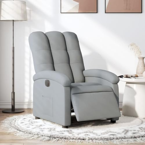 Xichuzi Relaxsessel Hellgrau Stoff, Fernsehsessel, Kinosessel, Lesesessel, Tv Sessel, Ohrensessel, Armsessel, Seselstuhl Wohnzimmer - 3204068