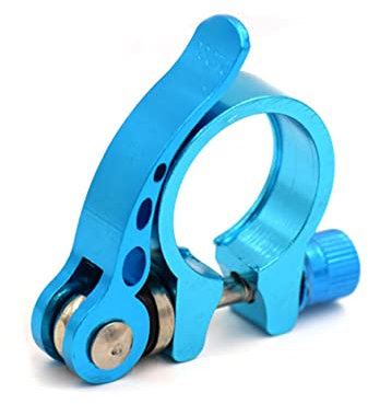 Milisten 34.9mm Quick Release Seatpost Clamp for Road and Casual Bikes Aluminum Alloy Bike Seat Clamp with Fast Locking Mechanism for Outdoor Riding