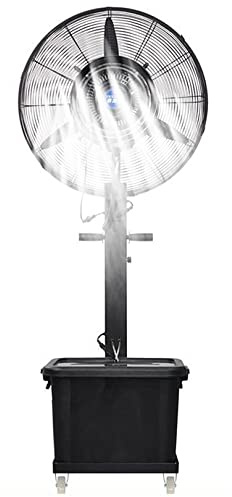 Pedestal Misting Fan, Industrial Oscillating Standing Fan With Mist, Cooling Fan With 3 Speed Setting And 9 Gallon Tank, Heavy Duty Outdoor Fan Misters,71Cm/28In (71cm/28in)