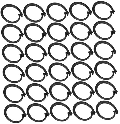 BESTonZON Data [ 30 Ganci Per Tende in Plastica a Forma Di C, Clip Resistenti Per Tende Da Campeggio e Gazebo, Compatibili Teloni, Resistenti Al Vento e Alla Pioggia, Per Esterni e Viaggi