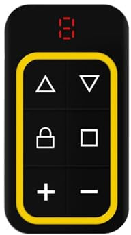 Telecomando Apricancello Duplicatore di chiavi for cancello con telecomando universale for garage, clone, controller for porte multifrequenza, 8 canali, 300-915 MHz, 433(8-Channels-Yellow)