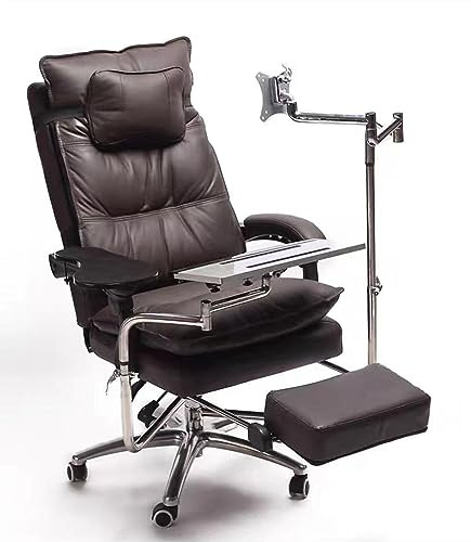 Ergonomisk spelskrivbordsstol med justerbart stativ för förbättrad hemdator