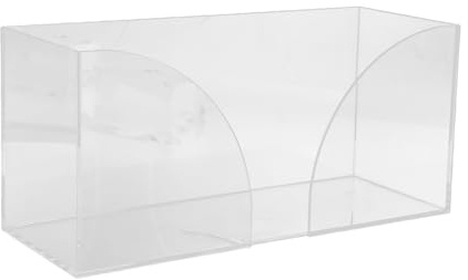 IDEANATEGRATE Scatola Porta Salviette in Acrilico Trasparente, Dispenser da Tavolo per Bagno e Cucina, Raffinato e Facile da Pulire