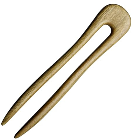 Holibanna Haarnadel Antiker Stil U förmige Klassische Eleganz aus Grünem Sandelholz Vielseitig Einsetzbar Einfaches Kämmen für Damen für Alltag und Besondere Anlässe